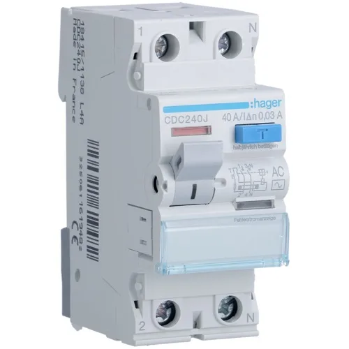 Wyłącznik różnicowoprądowy 1P+N 40A 30mA 6kA AC