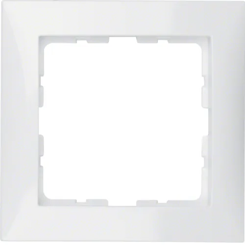 Berker B. Kwadrat ramka pojedyncza biała 1 Ramka pojedyncza Berker B. Kwadrat