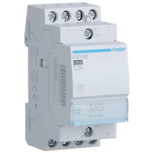 Stycznik 230VAC 3NO+1NC 25A AC-7a/b