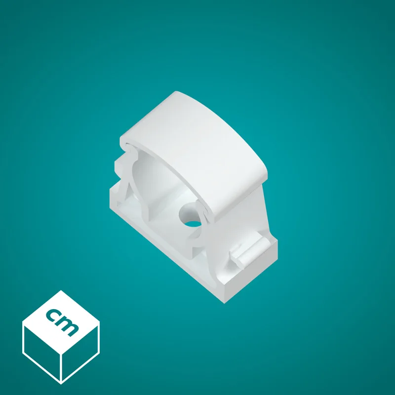 AKS Zielonka uchwyt U-18 zamykany biały 1 Uchwyt U-18 zamykany