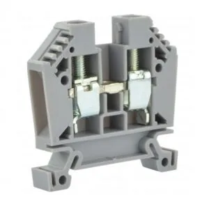 Złączka szynowa 6 mm² szara