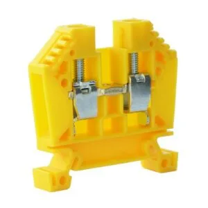 Złączka szynowa 10 mm² żółta