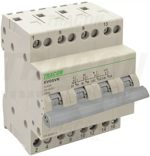 przełącznik wyboru zasilania SVK4-63 zamiennik hager sft 440