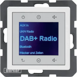 Radio Touch DAB+, Bluetooth biały aksamit Q