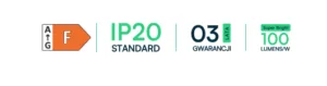 gwarancja 3 lata , ip20