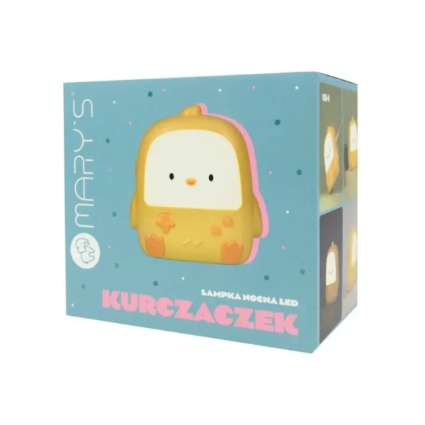 Lampka nocna LED kurczaczek żółty - pudełko