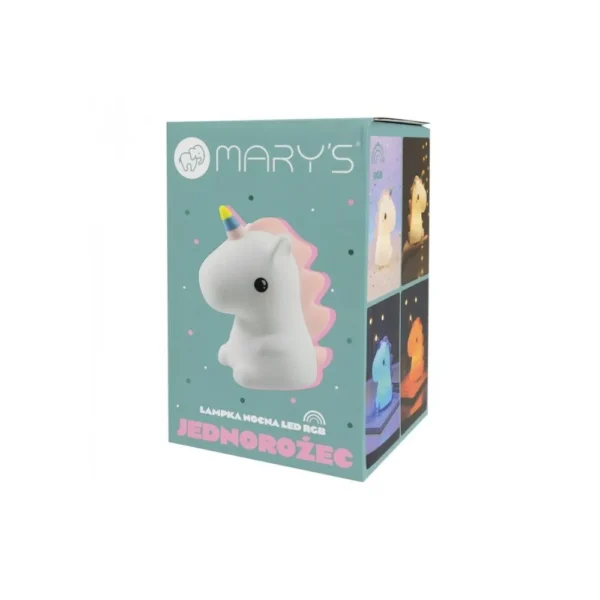 Lampka nocna LED jednorożec - pudełko