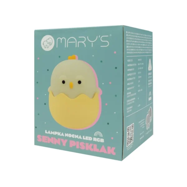 Lampka nocna LED senny pisklak - pudełko