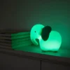 lampka nocna LED słoń turkusowy