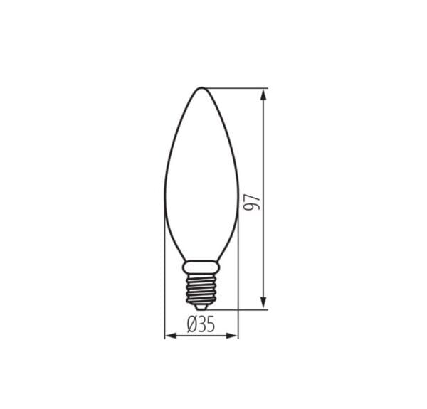 Kanlux XLED C35 E14 6W-WW – żarówka LED