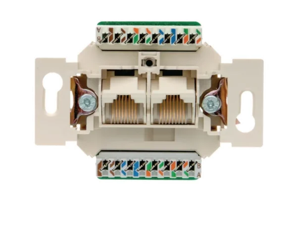 Mechanizm gniazda komputerowego UAE 2x RJ kat 5e – Hager 534576_