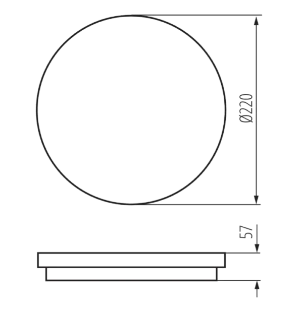 Plafoniera LED KANLUX BENO 12–18W CCT-O-SEW