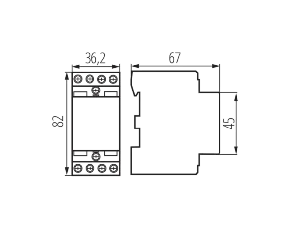 Stycznik modułowy Kanlux KMC-25-31