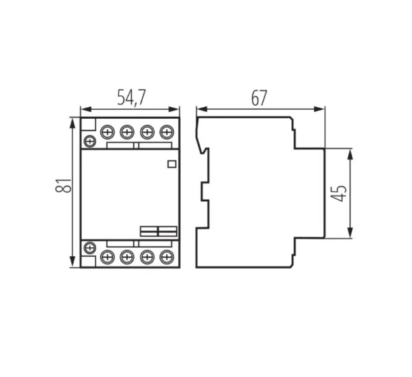 Stycznik modułowy Kanlux KMC-40-40