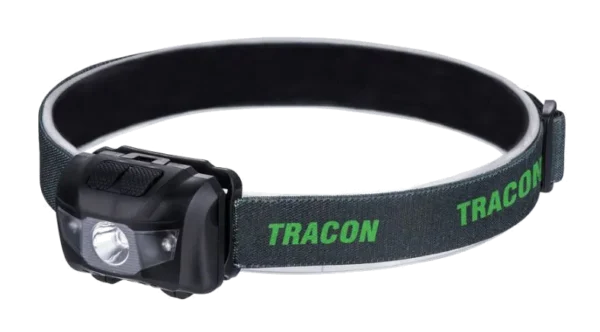 Latarka czołowa LED 120 lm IPX4 bateryjna 3×AAA – Tracon HL120E