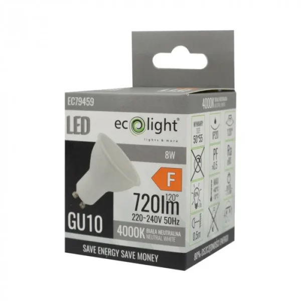 zarówka led gu 10 8W