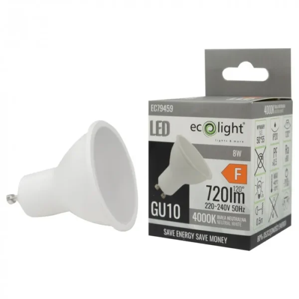 zarówka led gu 10 8W