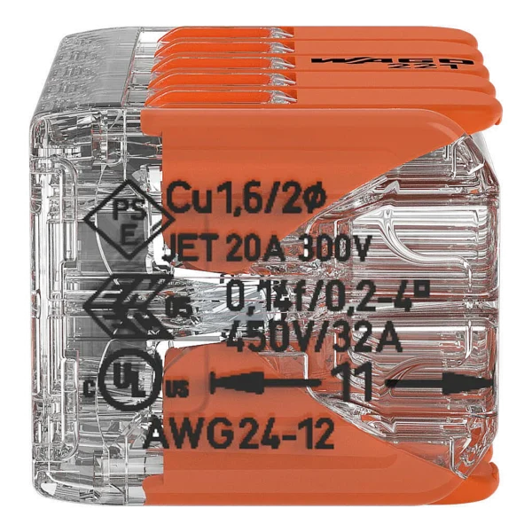 Złączka WAGO UNI 10x4 mm² z dźwignią – nr kat. 221-420 - obrazek 3