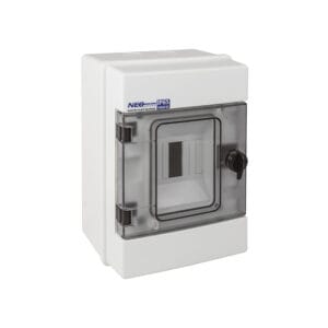Rozdzielnica hermetyczna natynkowa RH-4 NEO Series, 4-modułowa (1×4), IP65, IK07, 1000V DC – Elektro-Plast
