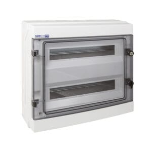 Rozdzielnica hermetyczna natynkowa RH-36/2 NEO Series, 36-modułowa (2×18), IP65, IK07, 1000V DC – Elektro-Plast
