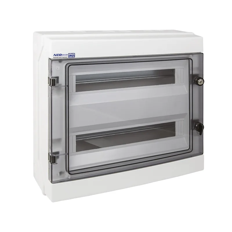 Rozdzielnica hermetyczna natynkowa RH-36/2 NEO Series, 36-modułowa (2×18), IP65, IK07, 1000V DC – Elektro-Plast 1 Rozdzielnica hermetyczna natynkowa RH-36/2 NEO Series, 36-modułowa (2×18), IP65, IK07, 1000V DC – Elektro-Plast