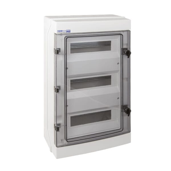Rozdzielnica hermetyczna natynkowa RH-36/3 NEO Series, 36-modułowa (3×12), IP65, IK07, 1000V DC – Elektro-Plast