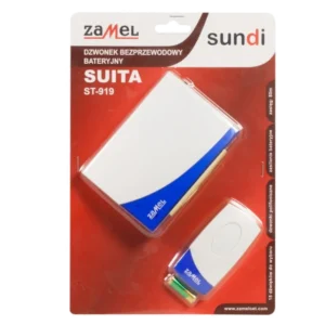 Dzwonek bezprzewodowy bateryjny SUITA 80m ST-919 Zamel