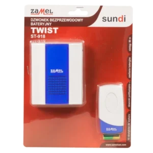 Dzwonek bezprzewodowy bateryjny TWIST 80m ST-918 Zamel