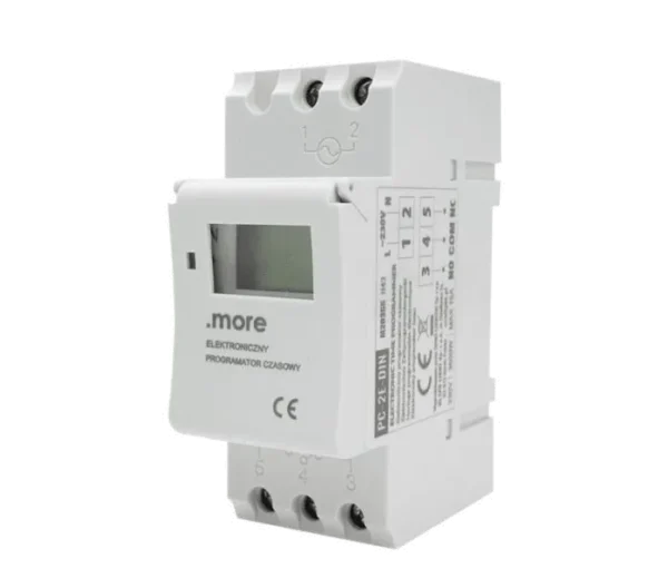 Elektroniczny programator czasowy PC-2E-DIN 16A 2300W M20355 EcoLight