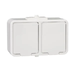 Gniazdo podwójne 2P+PE IP44 biały Cedar Schneider Electric NT230H01