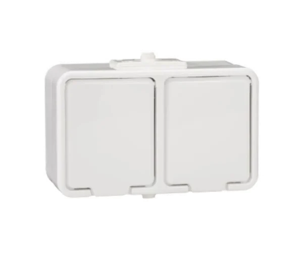 Gniazdo podwójne 2P+PE IP44 biały Cedar Schneider Electric NT230H01