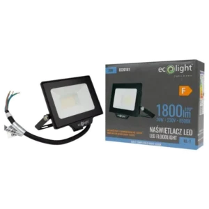 Naświetlacz LED 20W 6500K 1800lm IP65 NL-1 EcoLight EC20181