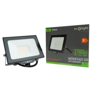 Naświetlacz LED 30W 3000K 2700lm IP65 NL-1 EcoLight EC20182