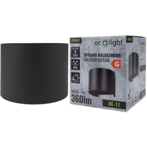 Oprawa elewacyjna LED 7W 4000K IP65 antracyt okrągła EcoLight OE-11 EC20525