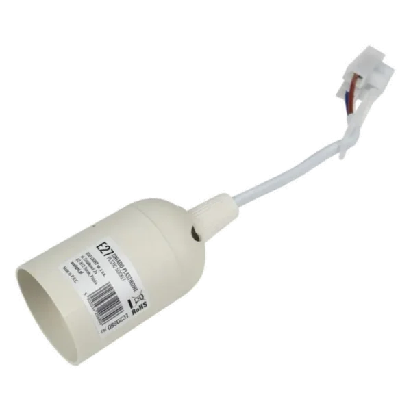 Oprawka E27 z zawieszką biała 15cm EC20680 EcoLight