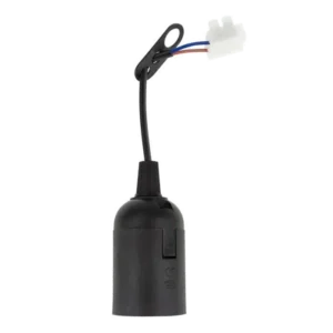Oprawka E27 z zawieszką czarna 15cm EC20810