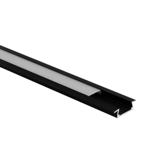 Profil aluminiowy podtynkowy P02 czarny EC20614 EcoLight