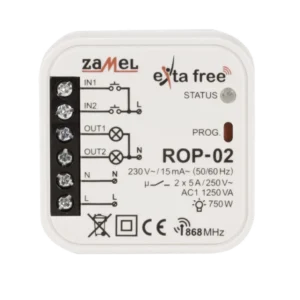 Radiowy odbiornik dopuszkowy 2-kanałowy EXTA FREE Zamel ROP-02