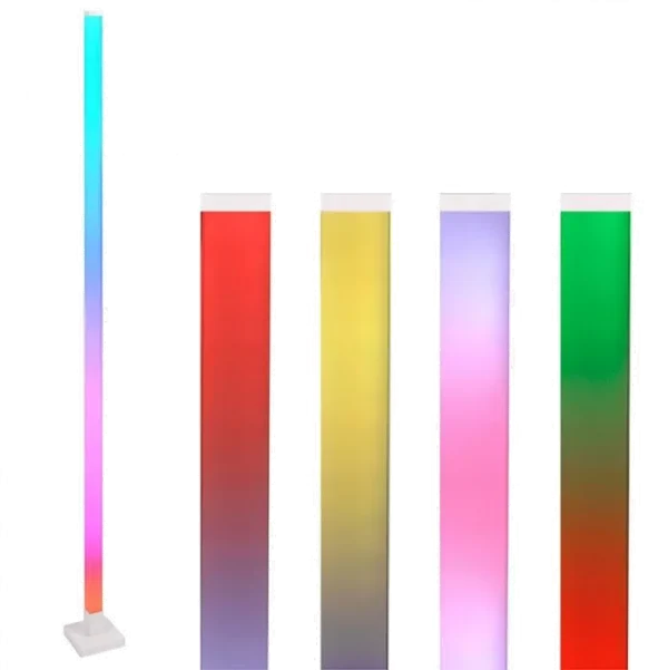Stojąca lampa RGB muzyczna LED TUYA biała EcoLight EC20545