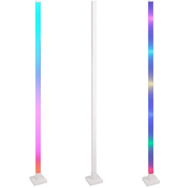 Stojąca lampa RGB muzyczna LED TUYA biała EcoLight EC20545