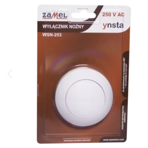 Wyłącznik nożny biały 2,5A 250V Zamel WSN-253-BIA 1