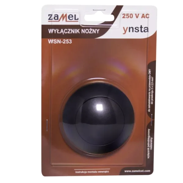 Wyłącznik nożny czarny WSN-253-CZN