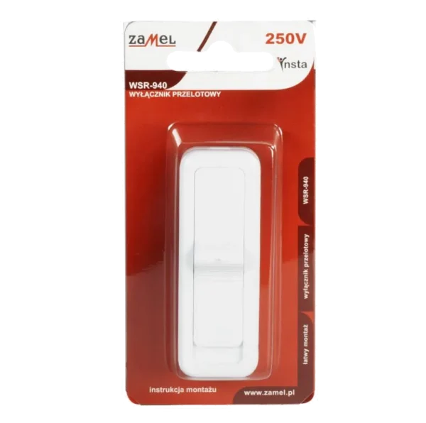 Wyłącznik przelotowy biały WSR-940-BIA