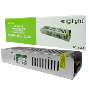 Zasilacz LED 150W 12V 12.5A IP20 SLIM EC79604