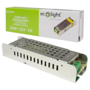 Zasilacz LED 25W 12V 2A IP20 SLIM EC79767