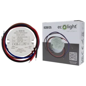 Zasilacz do puszki fi60 20W 12V 1,67A IP67 EC20125