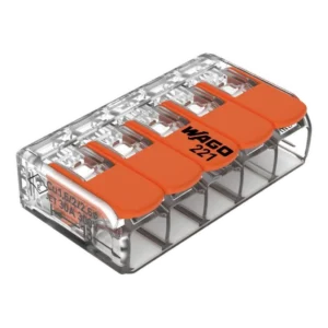 Złączka WAGO uniwersalna 5×6 mm² z dźwigniami, seria 221-615