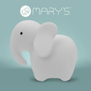 MARY'S Lampka nocna LED Słoń biały RGB