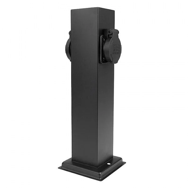 Słupek ogrodowy z 2 gniazdami 230V IP44 czarny SO-G EC61012 EcoLight - obrazek 3