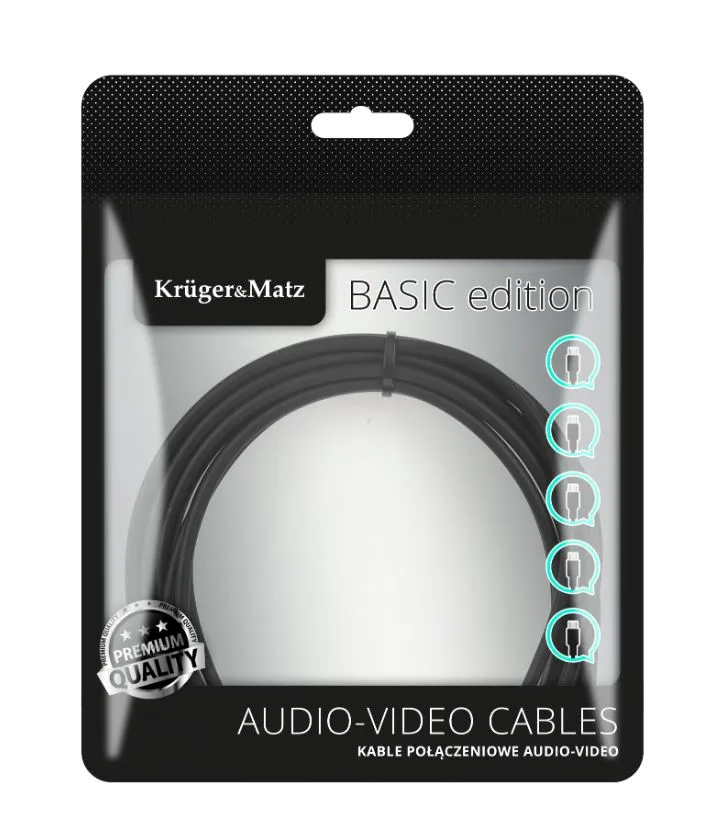 Kabel USB-C – USB-C 100 W 2,5 m Power Delivery PDKrugerMatz Basic – Lechpol 2 Kabel USB-C – USB-C 100 W 2,5 m 2